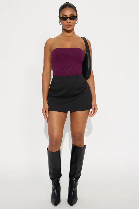 DEMI DOUBLE LINED TUBE BODYSUIT