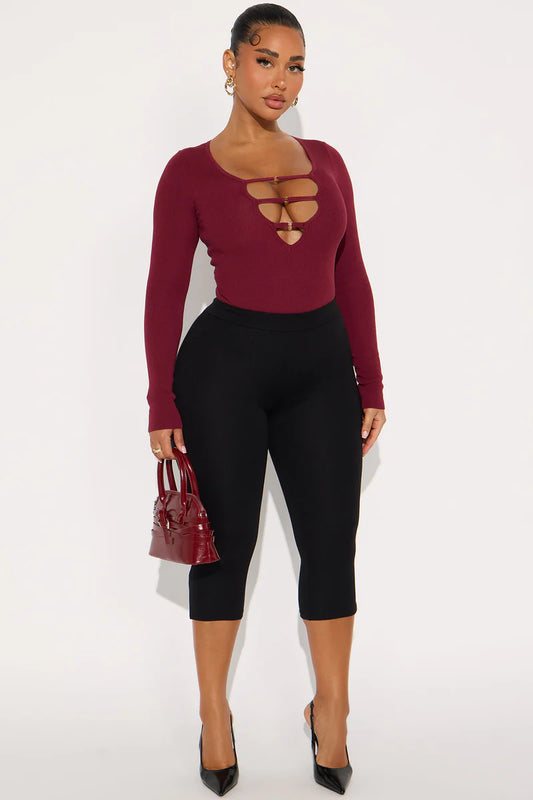 JESSI CUT OUT SWEATER BODYSUIT