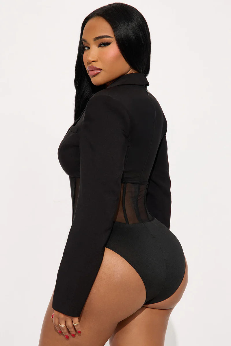 BERKLEY LONG SLEEVE CORSET BODYSUIT