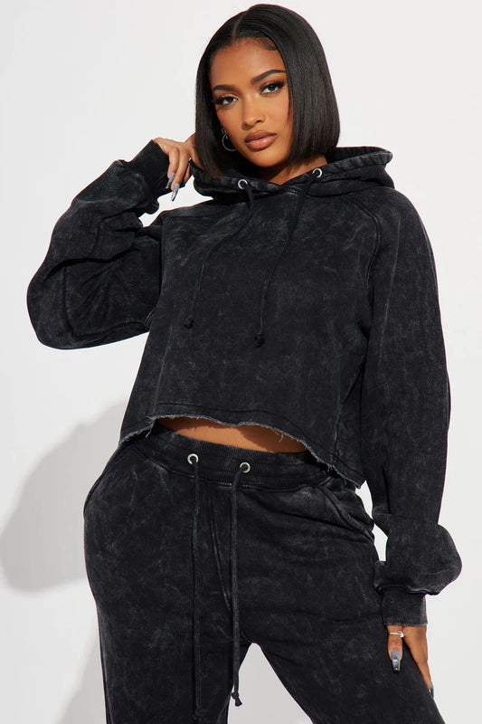 MY TIME MINERAL WASH JOGGER SET