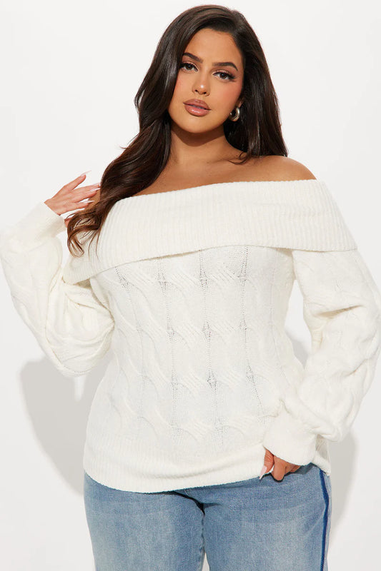 MILA OFF SHOULDER SWEATER