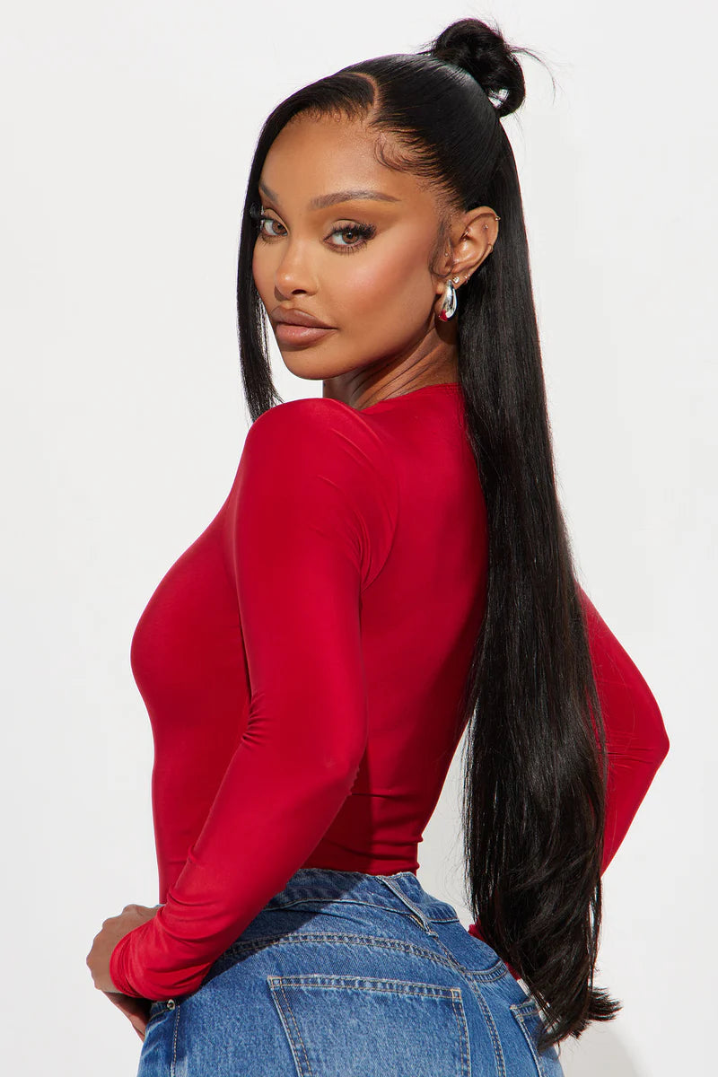 TAKE THE PLUNGE LINED LONG SLEEVE BODYDUIT