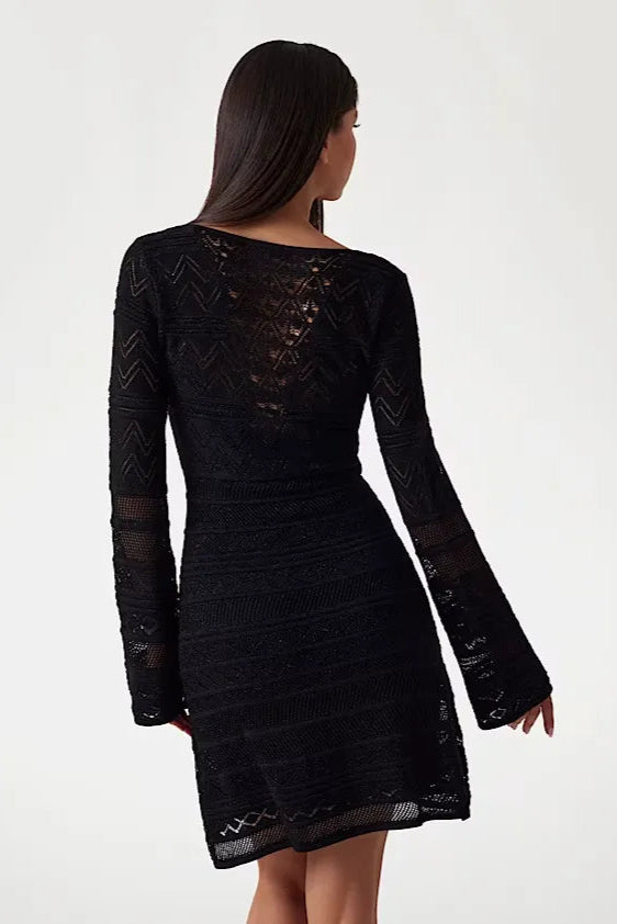 Belted Lace Dress