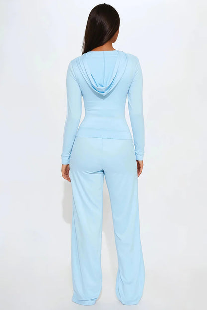 TENNIS COURTS WIDE LEG PANT SET