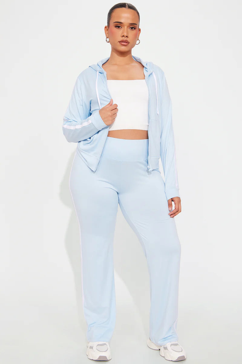TENNIS COURTS WIDE LEG PANT SET