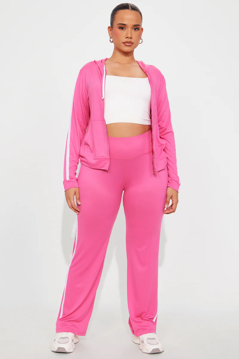 TENNIS COURTS WIDE LEG PANT SET