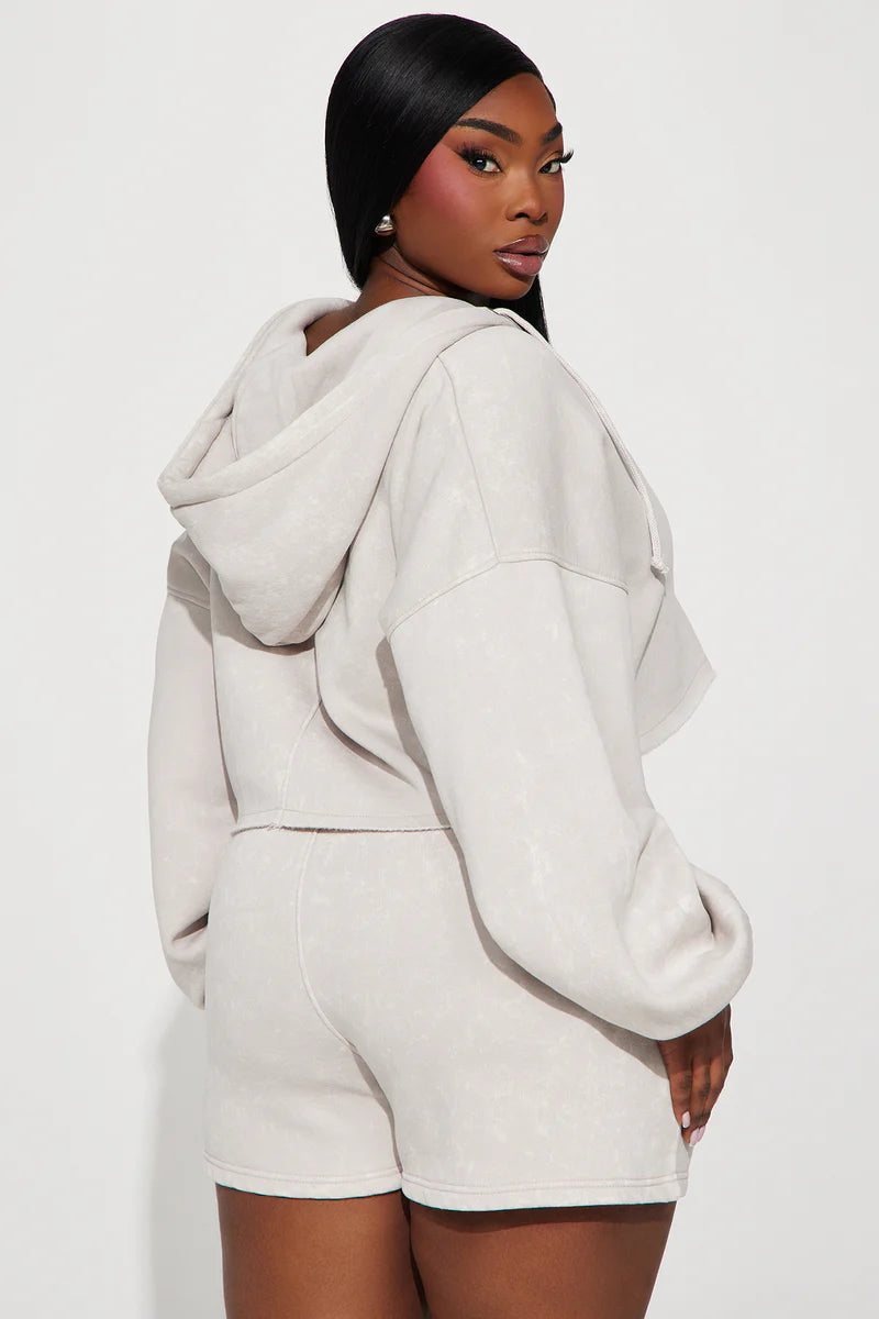 ON THE GO FLEECE SHORT SET