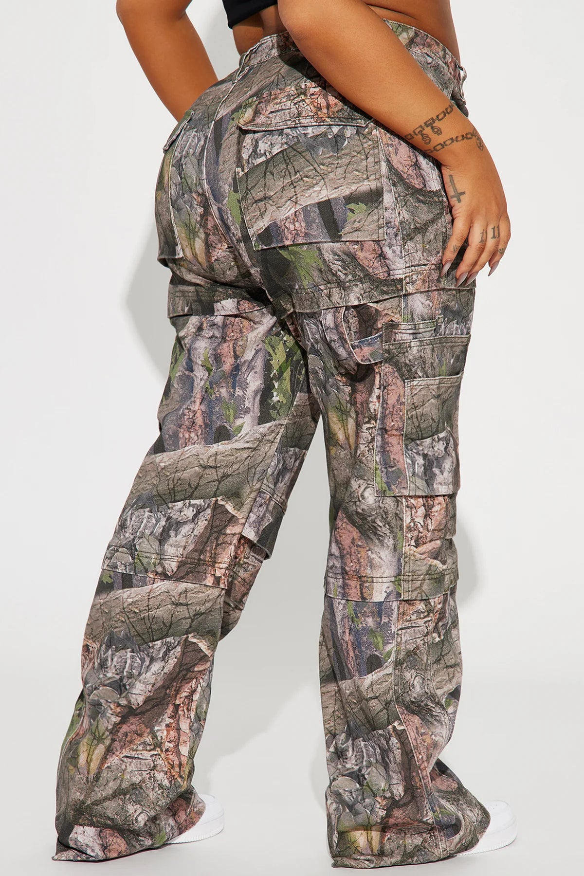 BREE CAMO STRETCH CARGO JEANS