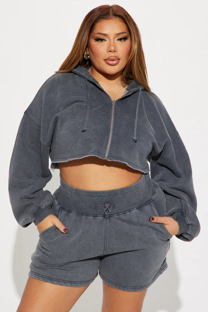 ON THE GO FLEECE SHORT SET