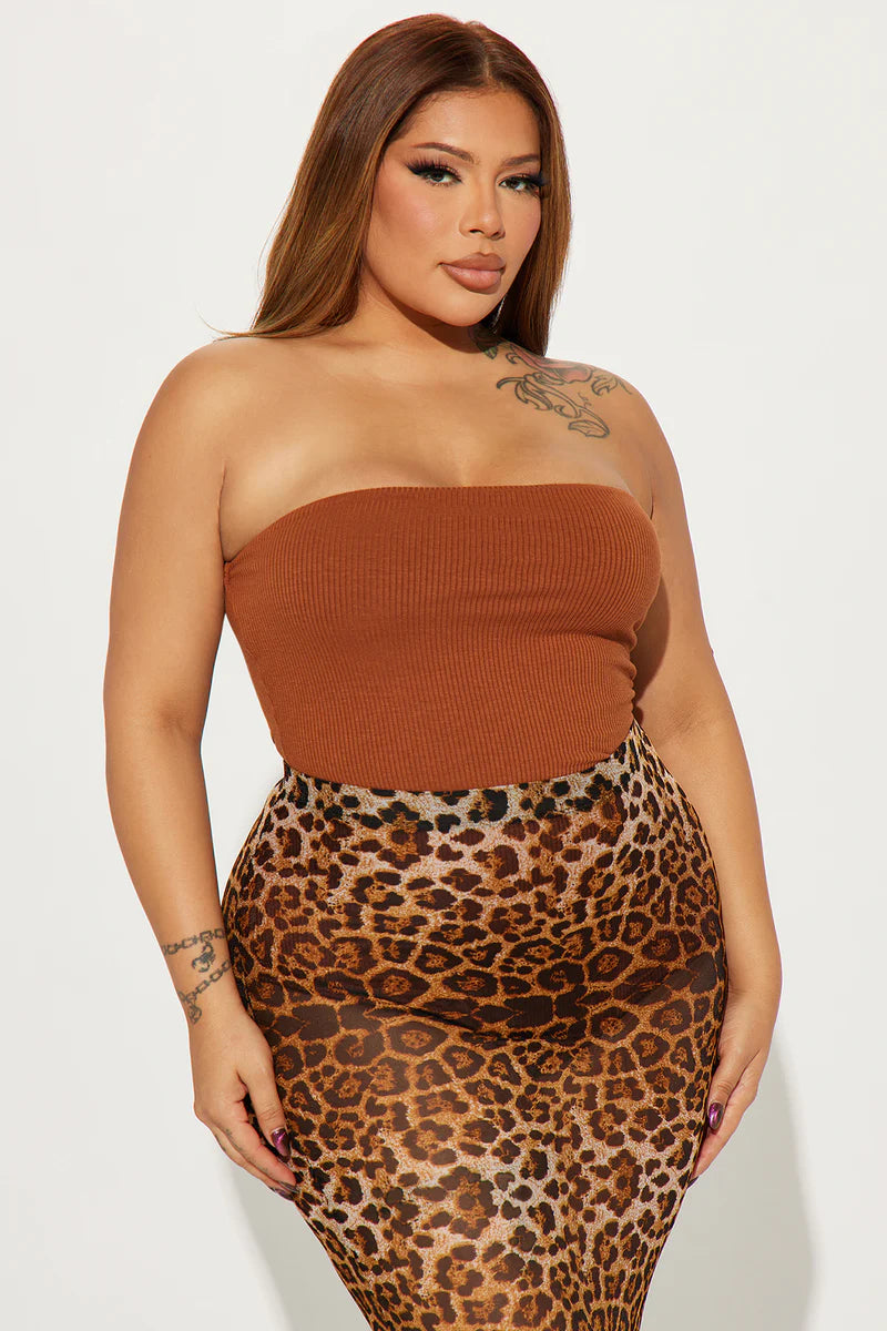DEMI DOUBLE LINED TUBE BODYSUIT
