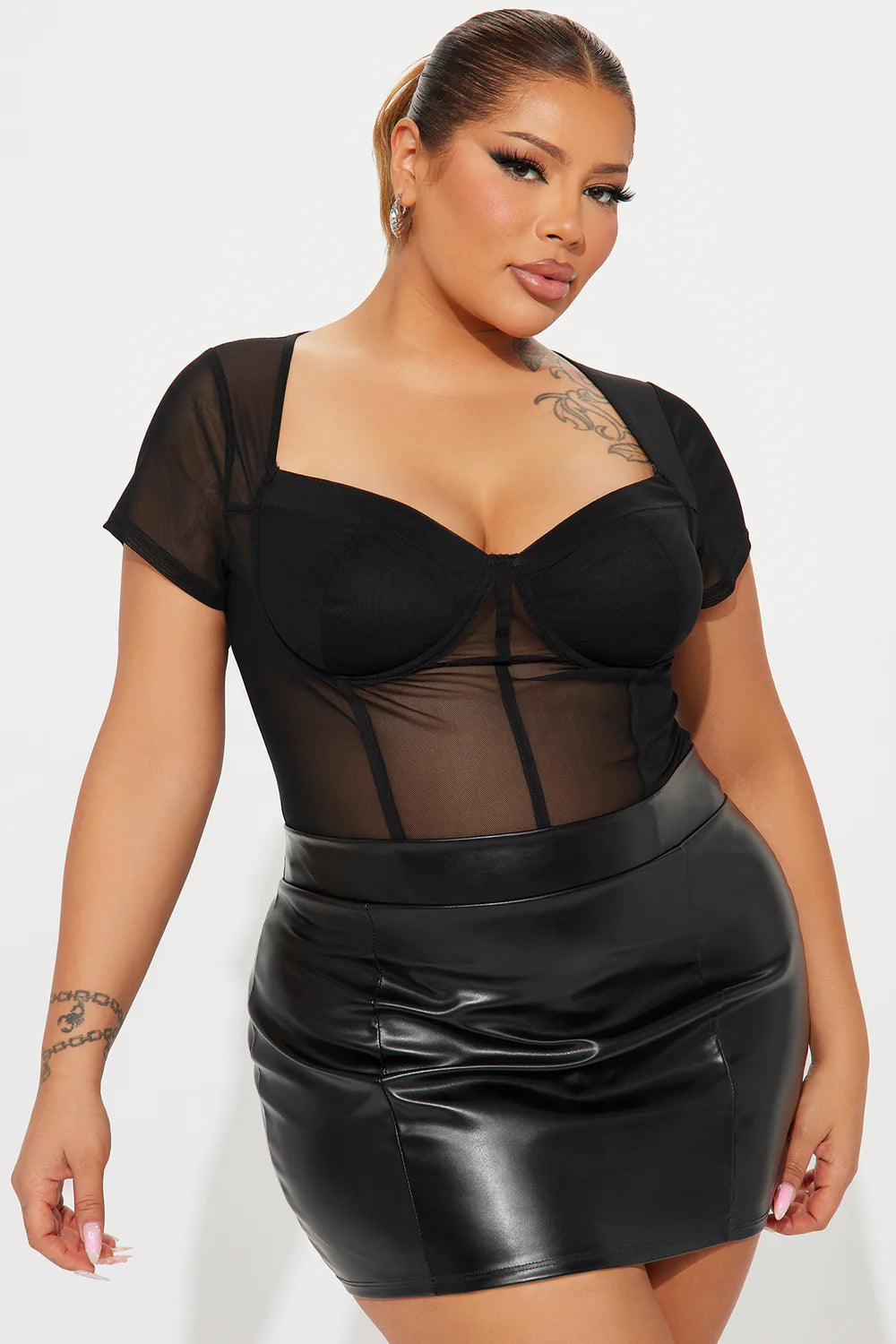 MILA MESH BODYSUIT