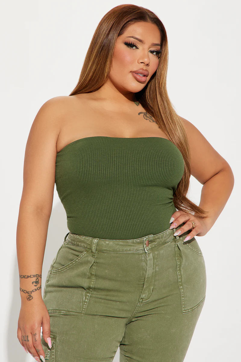 DEMI DOUBLE LINED TUBE BODYSUIT