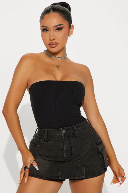 DEMI DOUBLE LINED TUBE BODYSUIT