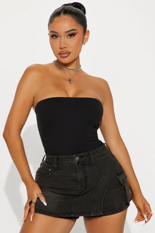 DEMI DOUBLE LINED TUBE BODYSUIT