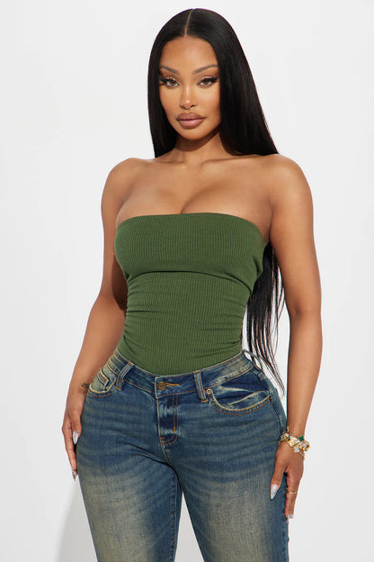 DEMI DOUBLE LINED TUBE BODYSUIT