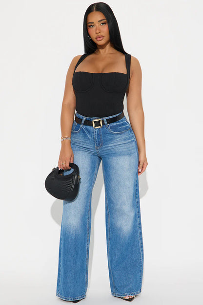 IT GIRL RIBBED BODYSUIT