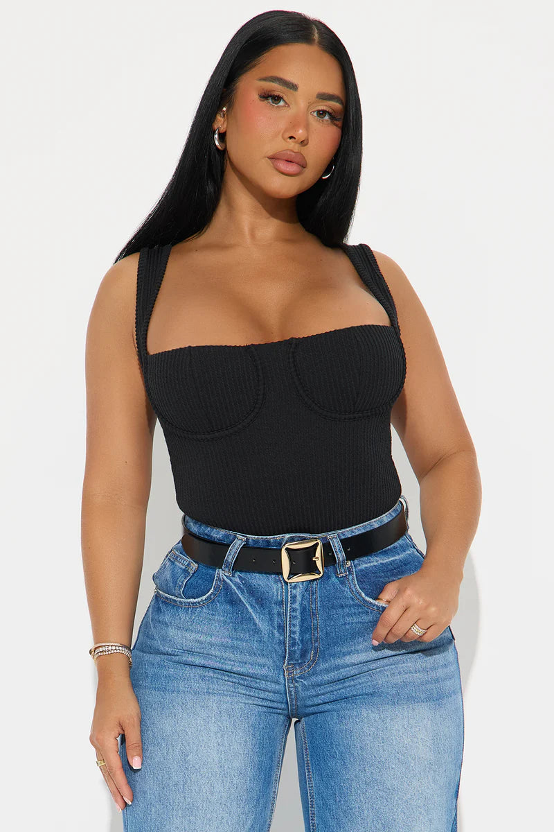 IT GIRL RIBBED BODYSUIT