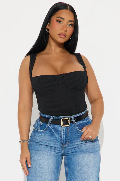 IT GIRL RIBBED BODYSUIT