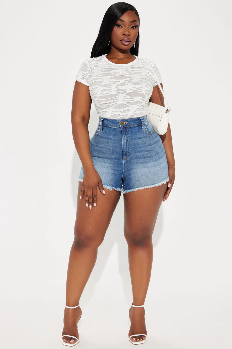 CARA DISTRESSED BODYSUIT