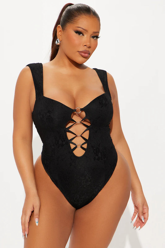 LAVINIA LACE CUT OUT CORSET BODYSUIT