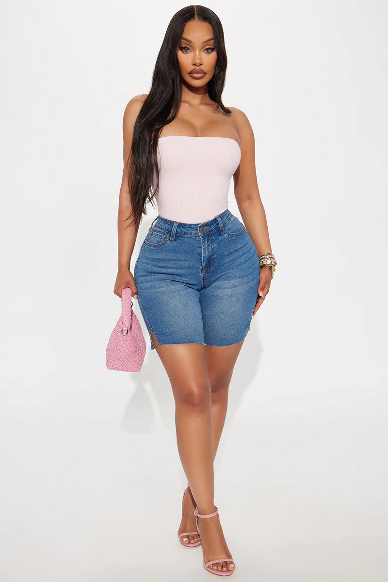 DEMI DOUBLE LINED TUBE BODYSUIT