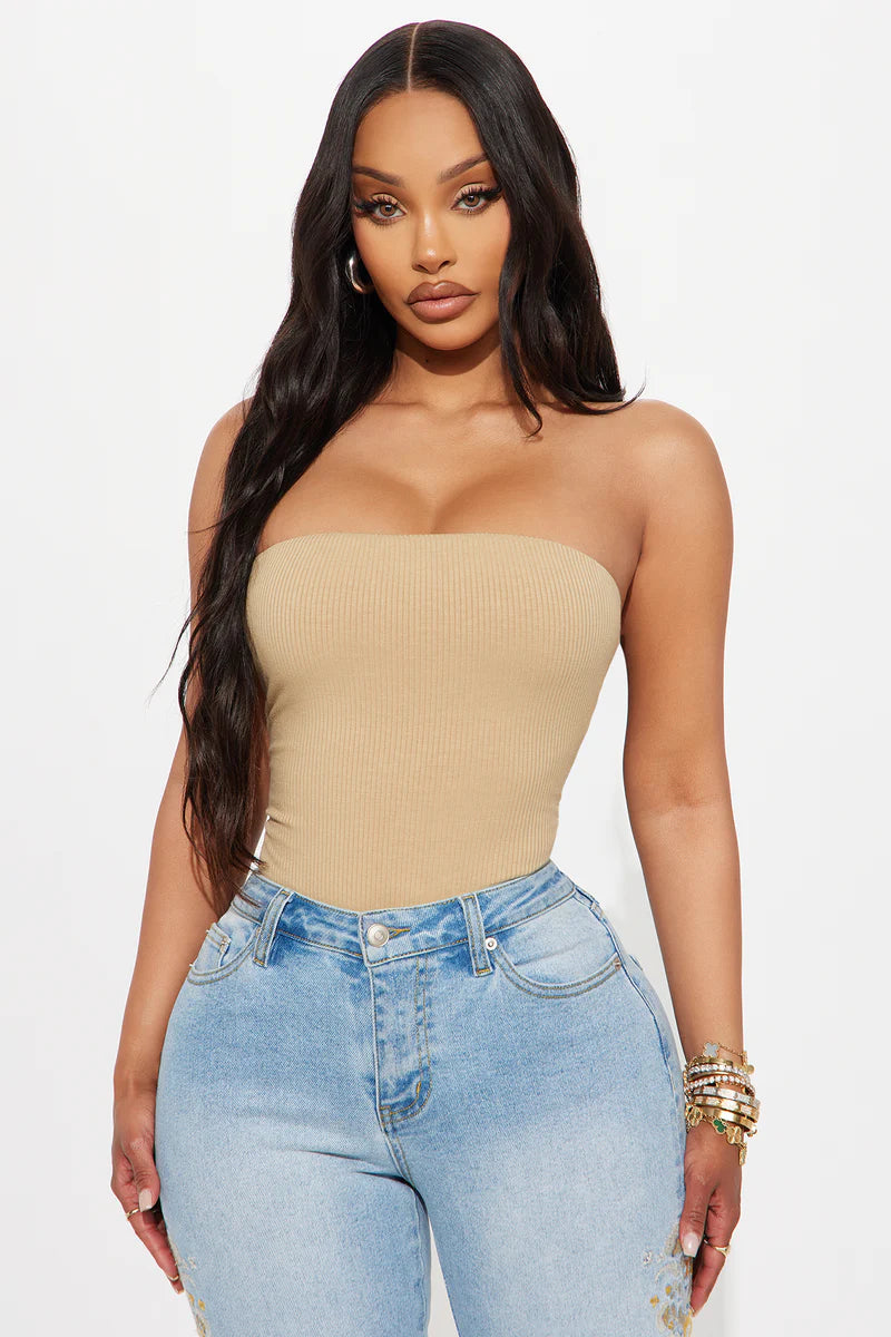 DEMI DOUBLE LINED TUBE BODYSUIT