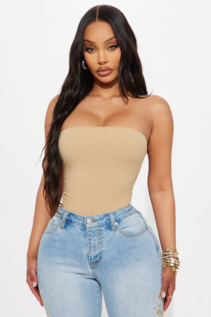 DEMI DOUBLE LINED TUBE BODYSUIT