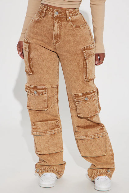 DEVOTED TO TI STRETCH CARGO JEANS