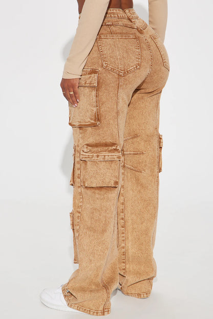 DEVOTED TO TI STRETCH CARGO JEANS