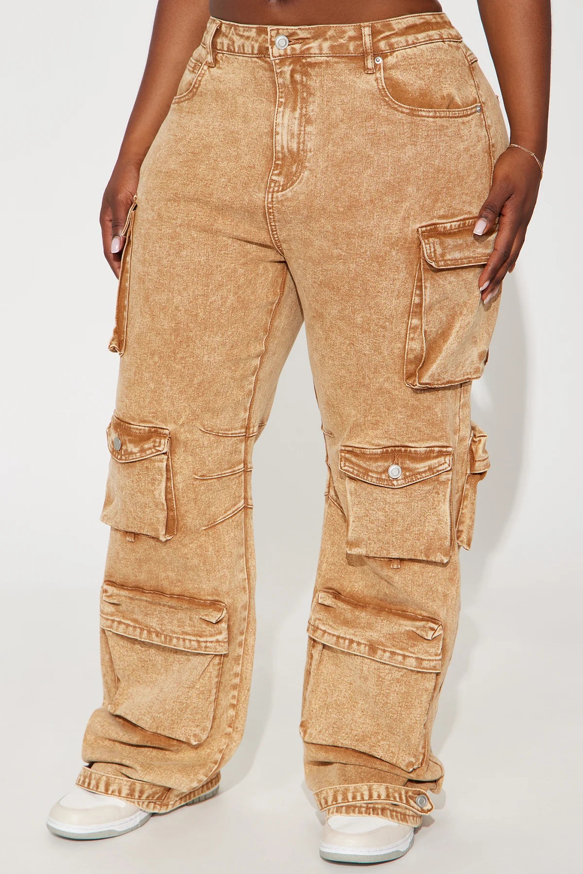 DEVOTED TO TI STRETCH CARGO JEANS