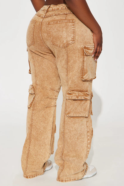 DEVOTED TO TI STRETCH CARGO JEANS