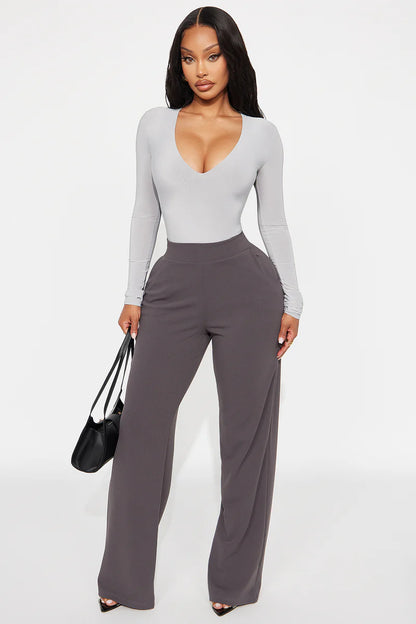 TAKE THE PLUNGE LINED LONG SLEEVE BODYDUIT