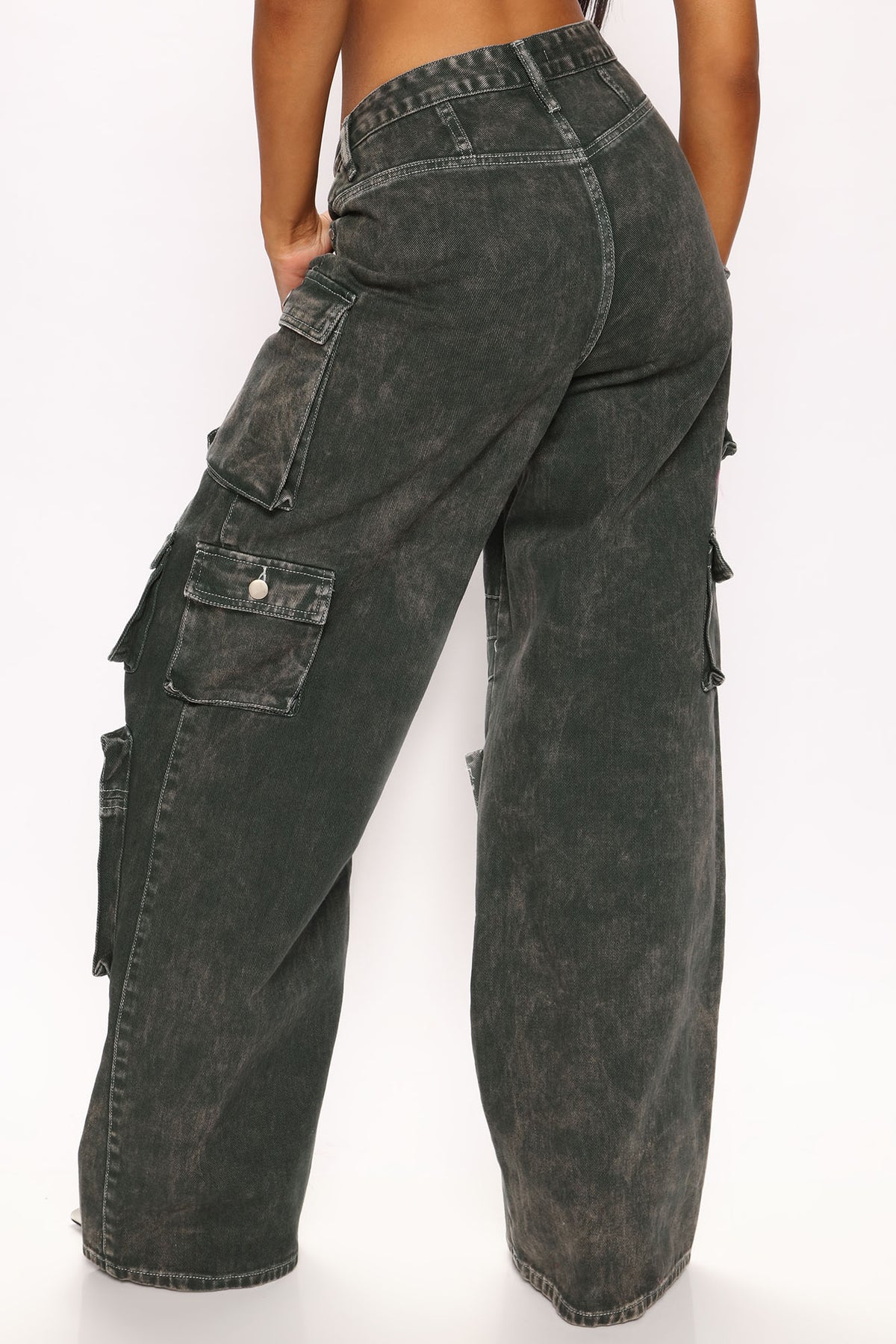 LILY HIGH RISE CARGO JEANS