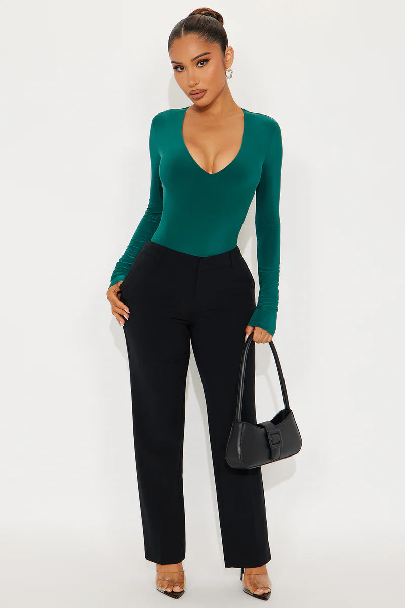 TAKE THE PLUNGE LINED LONG SLEEVE BODYDUIT