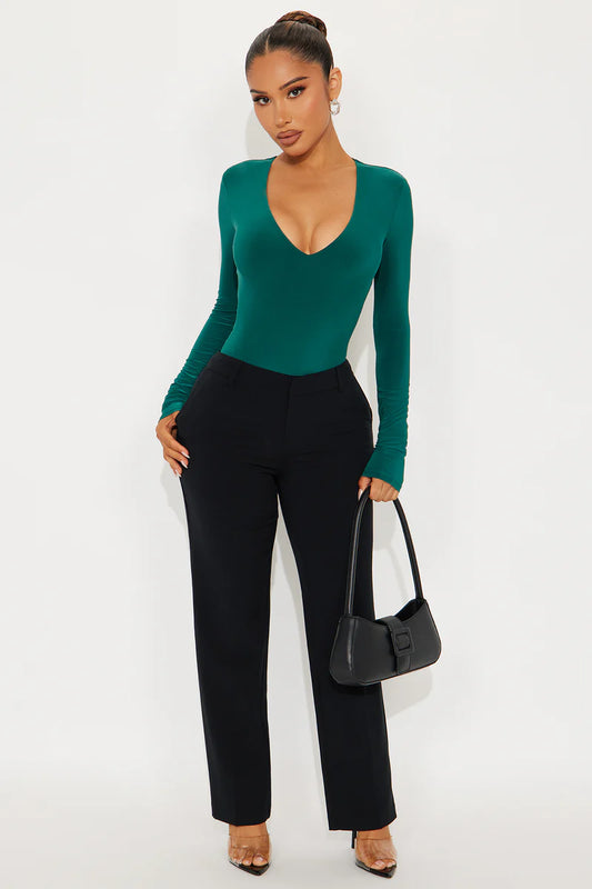 TAKE THE PLUNGE LINED LONG SLEEVE BODYDUIT