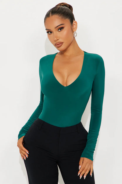 TAKE THE PLUNGE LINED LONG SLEEVE BODYDUIT