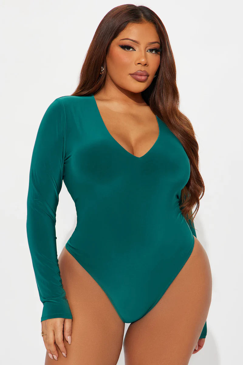 TAKE THE PLUNGE LINED LONG SLEEVE BODYDUIT