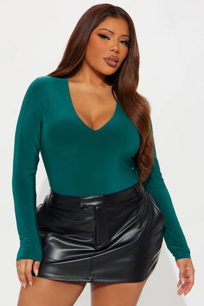 TAKE THE PLUNGE LINED LONG SLEEVE BODYDUIT