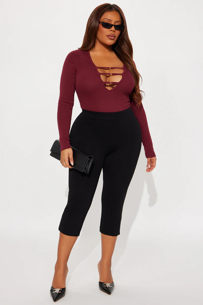 JESSI CUT OUT SWEATER BODYSUIT
