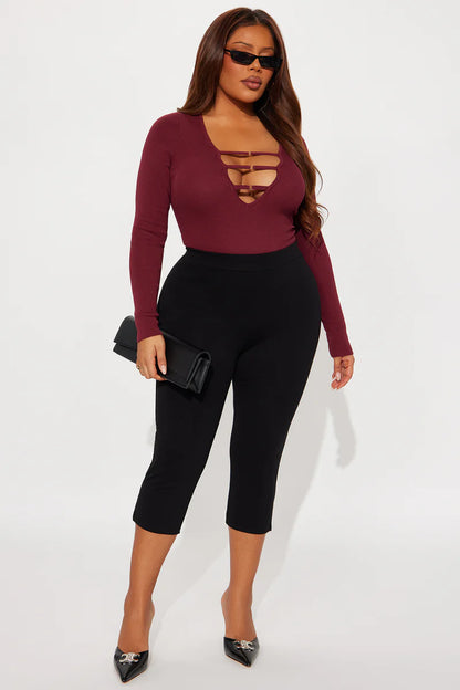 JESSI CUT OUT SWEATER BODYSUIT
