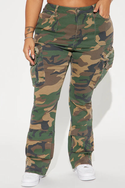 STAYING TRUE BOOTCUT CAMO CARGO