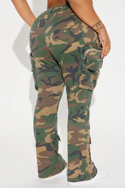 STAYING TRUE BOOTCUT CAMO CARGO
