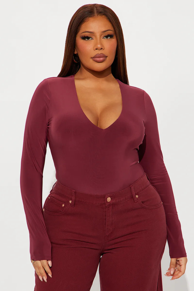 TAKE THE PLUNGE LINED LONG SLEEVE BODYDUIT