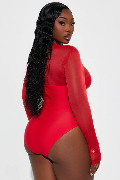 SHAY LONG SLEEVE RUCHED BODYSUIT