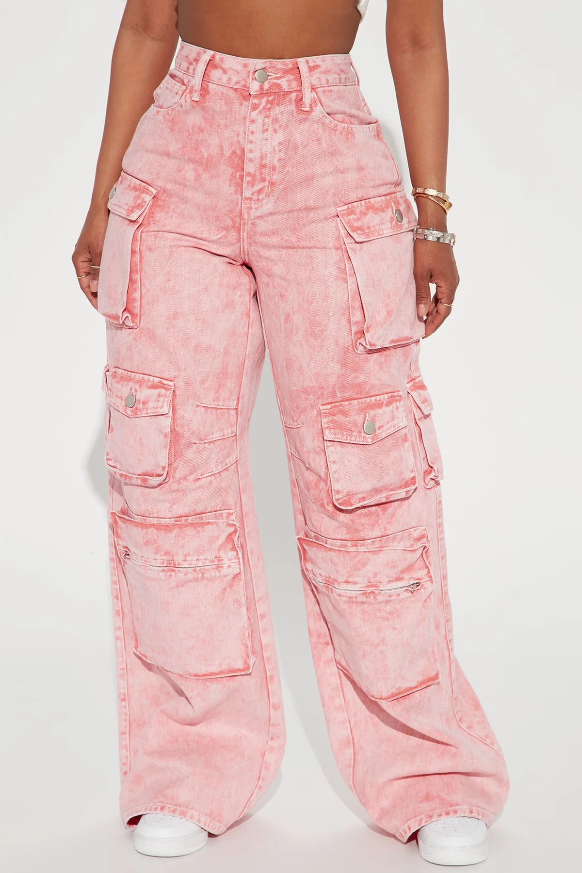 LILY HIGH RISE CARGO JEANS
