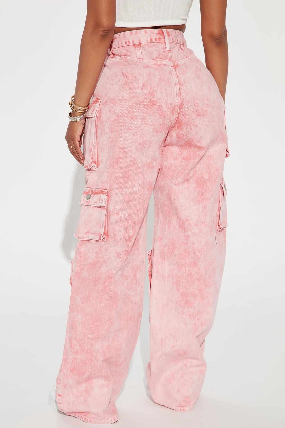 LILY HIGH RISE CARGO JEANS