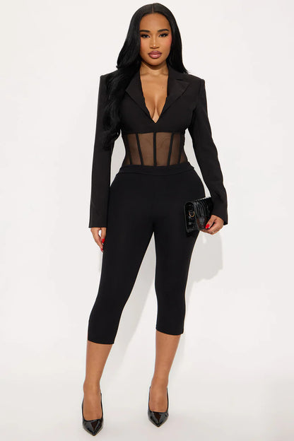 BERKLEY LONG SLEEVE CORSET BODYSUIT