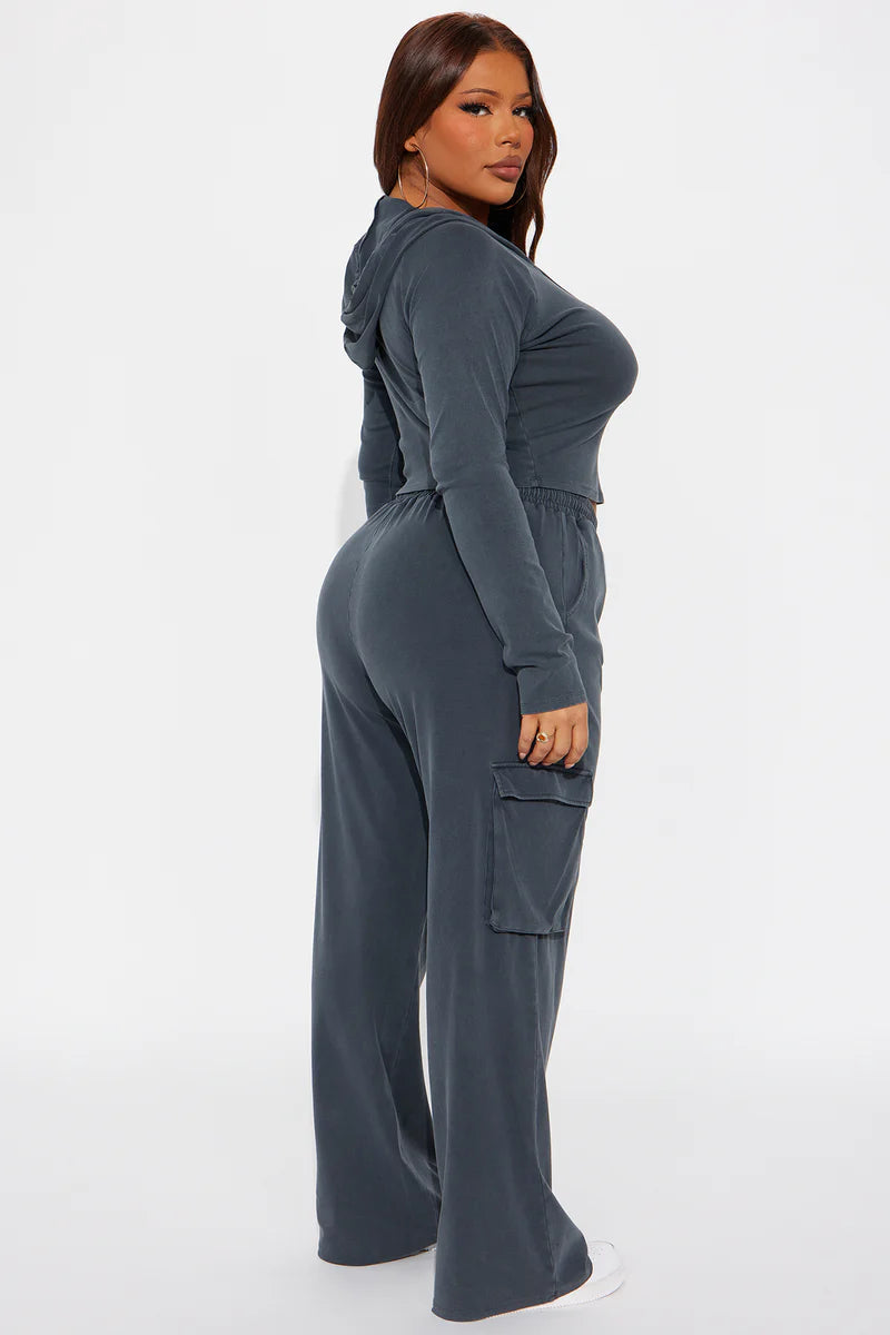 KEEP IT CASUAL WASHED PANT SET