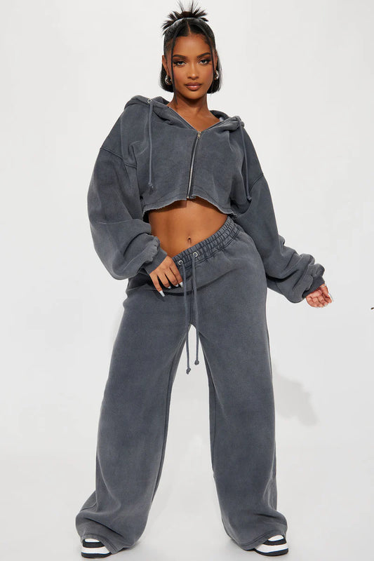 ON THE GO FLEECE PANT SET