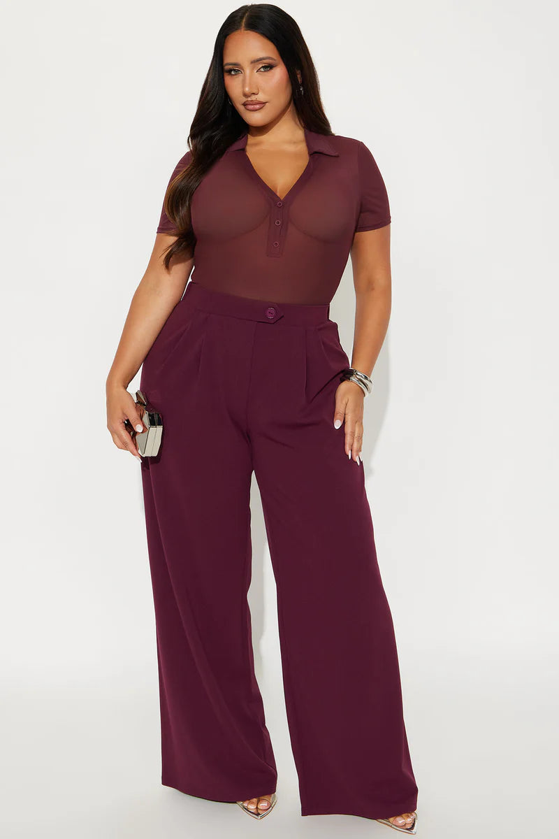 ELLERY POLO MESH BODYSUIT